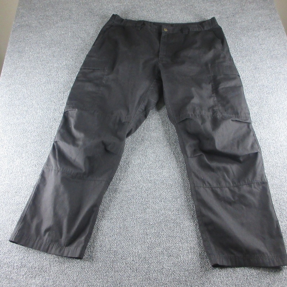 Vertx Cargo Pants Mens 38x30 Black Canvas Relaxed Tactical Workwear Utility